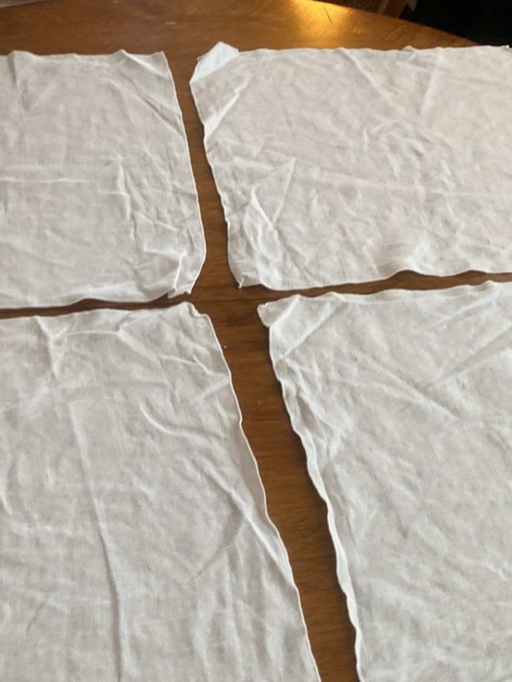Set of four vintage dinner napkins